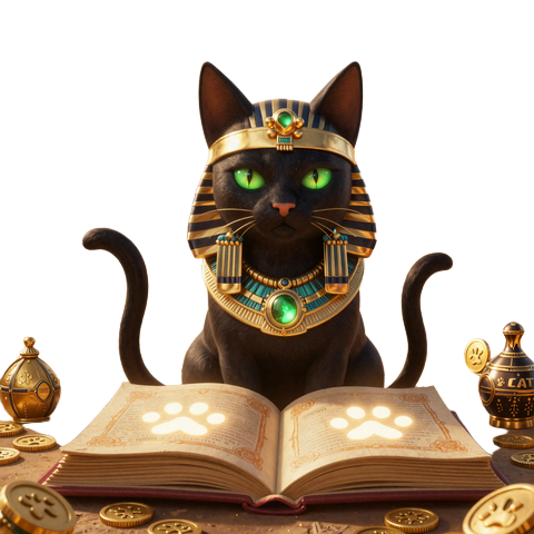Book of Cats Megaways Slot mit &auml;gyptischer Katze und magischem Buch