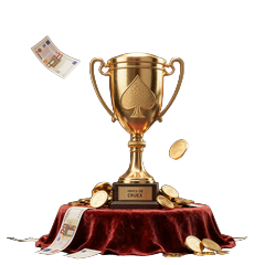Goldene Drops Wins Troph&auml;e mit fallenden M&uuml;nzen f&uuml;r Pragmatic Play Turniere