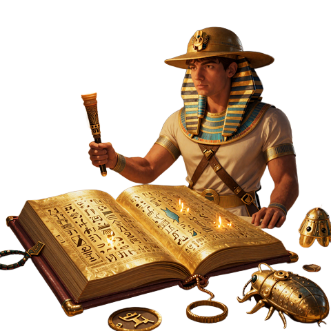 Book of Dead Slot von Play'n GO mit &auml;gyptischem Pharao und goldenem Buch